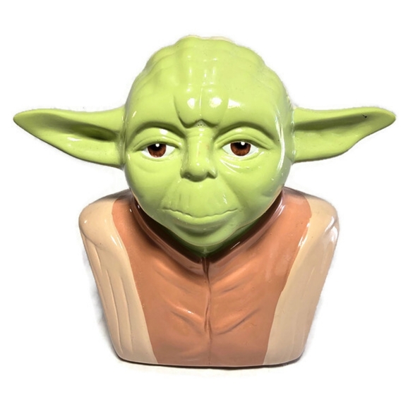 Disney Other - Star Wars Lucasfilm FAB NY Starpoint Ceramic Yoda Coin Piggy Bank 7.25",